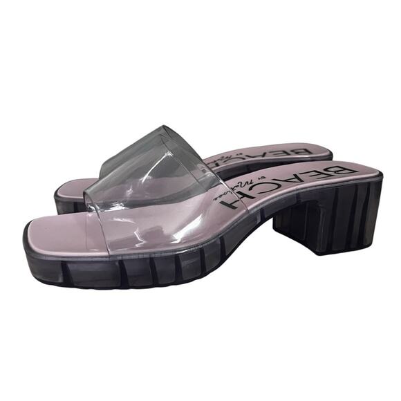 Matisse Clear Mule Sandal Slip On Size 9 Heels - Picture 3 of 6